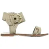 Image de Sandales plates - CHATTAWAK - Pacome - Cuir - Femme - Beige/Taupe