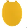 Image de Abattant WC en bois 18 pouces - Attaches Plastiques - Tendance - Moutarde