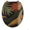 Image de Abattant WC en bois 18 pouces - Couvercle Design - Tendance - Exotic Garden