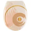 Image de Abattant WC 18 pouces - Thermodur avec Attaches Plastiques - Tendance - Abstraction