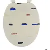 Image de Abattant WC 18 pouces - Couvercle Imprimé et Attaches Plastique - Tendance - Signature