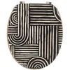 Image de Abattant WC en bois 18 pouces - Couvercle Design - Tendance - Ethnic Vibes