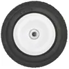 Image de Roue de tondeuse universelle métallique avec roulement Ø 200 mm alésage 127 mm