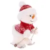 Image de Décoration Bonhomme De Neige - L 28 Cm X L 19 Cm X H 37 Cm - Ski