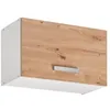 Image de Placard haut de cuisine - DECONATION - Ava - Beige/Blanc - L 60 x H 36 x P 30 cm - Système Free Flap