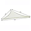 Image de Voile D'ombrage Triangulaire 6x6x6m Trisand Crème