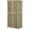 Image de Armoire de jardin FRANCINE bois de pin gris