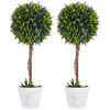 Image de Lot De 2 Plantes Artificielles Avec Fleurs De Lavande Et Pots