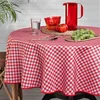 Image de Nappe Ronde Vichy Rouge Et Blanc