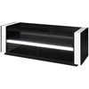 Image de Meuble Tv Lina Noir Et Blanc Avec Led   143 X 50 X 52 Cm