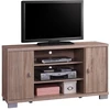 Image de Meuble Tv Belek 120 Cm À 2 Portes Et 3 Niches Coloris Sonoma.