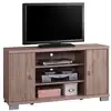 Image de Meuble tv belek 120 cm à 2 portes et 3 niches coloris sonoma.