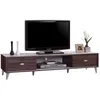 Image de Meuble TV ANKARA   150 cm   2 portes coulissantes   Noyer & Blanc   Design moderne