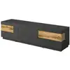 Image de Meuble tv 200 cm kiles avec 6 grands tiroirs - dimensions 206.3 x 53.6 x 50.3 cm