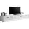 Image de Meuble Tv 200cm Collection Comet. Couleur Blanc. 2 Portes Abattantes.