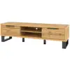 Image de Meuble Tv Xl 180cm Collection Milo. Coloris Chêne. Style Design.
