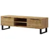 Image de Meuble TV XL 180cm collection MILO. Coloris chêne. Style design. 180x50x50 Marron
