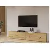 Image de Meuble Tv 180cm Collection Eva. Couleur Chêne Et Noir.