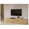 Image de Meuble TV 180cm collection EVA. Couleur chêne et noir.