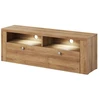 Image de Meuble Tv 140cm Collection Santiago. Couleur Chêne. 1 Porte