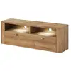 Image de Meuble tv 140cm collection santiago. Couleur chêne. 1 porte