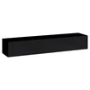 Image de Meuble Tv Suspendu 180cm Coloris Noir Collection Switch. Finitions Brillantes.