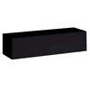 Image de Meuble Tv Suspendu 120cm Coloris Noir Collection Switch. Finitions Brillantes.