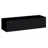 Image de Meuble tv suspendu 120cm coloris noir collection switch. Finitions brillantes.