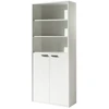 Image de Bibliothèque De Bureau   2 Portes Et Étagères   Collection Soon   Blanc Mat