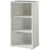Image de Bibliothèque de bureau avec 2 étagères   collection soon   blanc mat