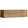 Image de Meuble tv suspendu coloris chêne wotan 120cm collection switch.