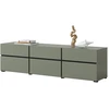 Image de Meuble Tv Coloris Vert Sauge 180cm Collection Havana. Meuble Design Avec 3 Portes Et