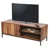 Image de Meuble tv jayce   noyer avec 1 porte et 2 étagères   l120 x h45 x p40 cm