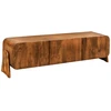 Image de Meuble Tv 160 Cm Bois Massif Marron   Collection Natura