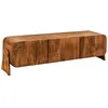 Image de Meuble TV 160 cm bois massif marron   Collection NATURA