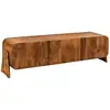 Image de Meuble tv 160 cm bois massif marron   collection natura