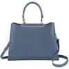 Image de CRAZYCHIC - Sac à Main Femme - Cabas Fourre-Tout Epaule Bandoulière Cuir PU - Compartiments Poches - Ville Elegant Mode - Bleu