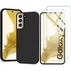 Image de Coque Pour Samsung Galaxy S22 Plus 5g Silicone Noire + 2 Verres Trempes Little Boutik®