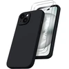 Image de Coque Pour Iphone 15 Silicone Noir + 2 Verres Trempes Little Boutik®