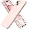 Image de Coque Pour Iphone 15 Plus Silicone Rose + Verre Trempe Little Boutik®