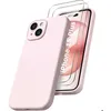 Image de Coque Pour iPhone 15 Plus Silicone Rose + 2 Verres Trempes Little Boutik®