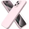 Image de Coque Pour Iphone 15 Pro Max Silicone Rose + Verre Trempe Little Boutik®