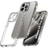 Image de Coque Pour Iphone 15 Pro Max Silicone Transparente Angles Renforces + Verre Trempe Little Boutik®
