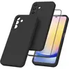 Image de Coque Pour Samsung Galaxy A25 5g Silicone Noir + Verre Trempe Little Boutik©