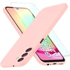 Image de Coque Little Boutik Pack Galaxy A25 5g 6,5 Pouces Rose Silicone Verre Trempé