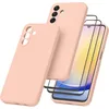 Image de Coque Pour Samsung Galaxy A25 5g Silicone Rose + 2 Verres Trempes Little Boutik©