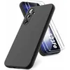 Image de Coque Pour Samsung Galaxy S23 FE Silicone Noir + 2 Verres Trempes Little Boutik©