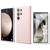 Image de Coque Little Boutik Galaxy S24 Ultra Silicone Rose Verre Trempé