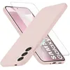 Image de Coque Pour Samsung Galaxy S24 Plus Silicone Rose + Verre Trempe Little Boutik©