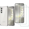 Image de Coque Little Boutik Galaxy S24 Plus Silicone Transparente Angles Renforcés 2 Verres Trempés